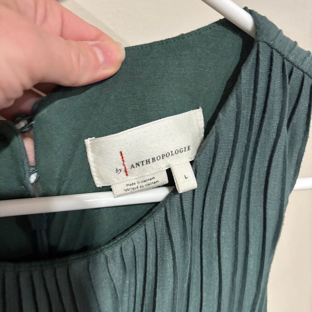 Anthropologie Marina Plisse Sleeveless Jumpsuit - Picture 9 of 10